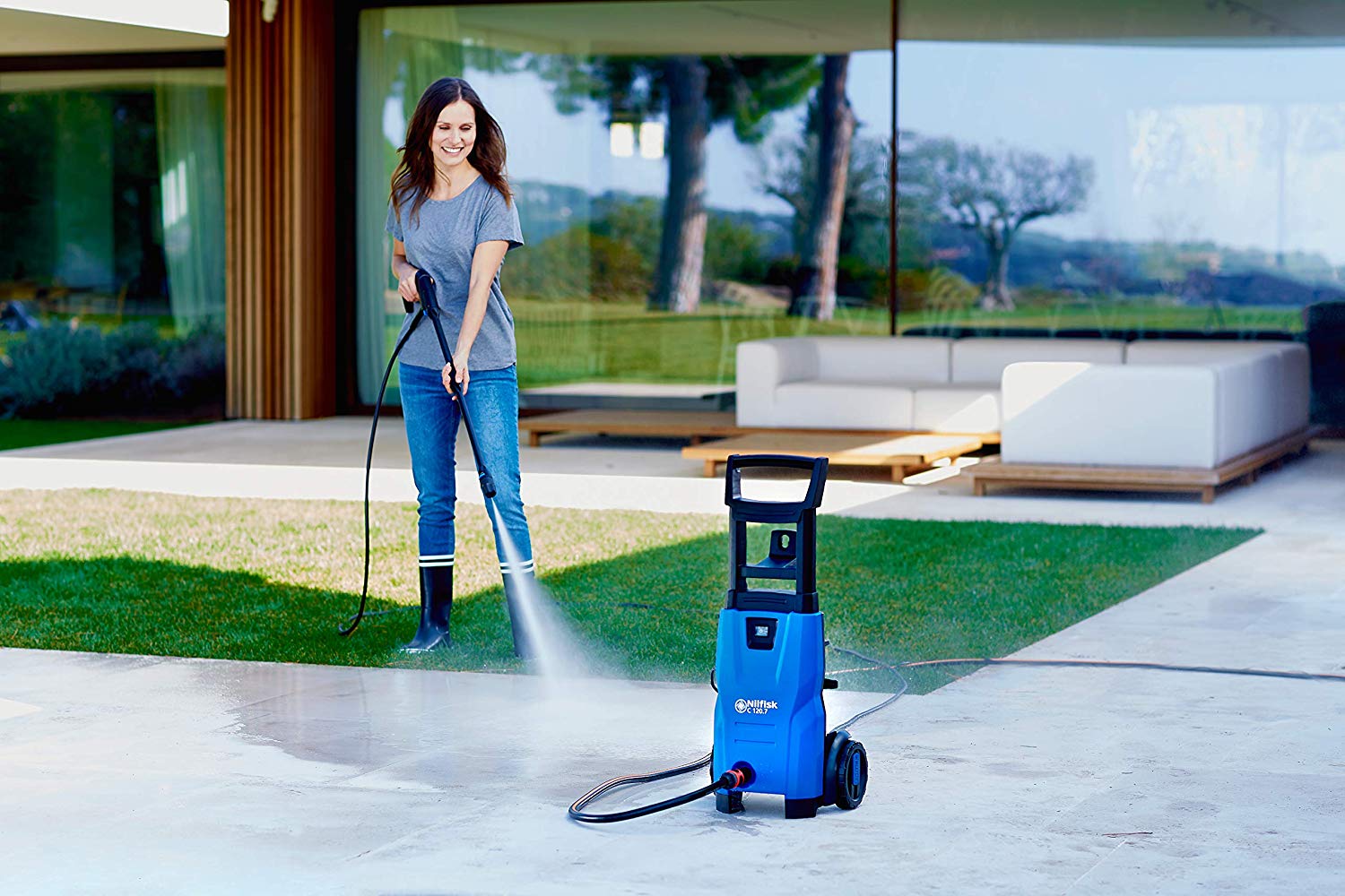 Nilfisk C 120 Bar Pressure Washer With Patio Cleaner Best