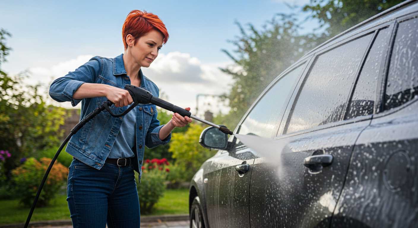 How to use a pressure washer for the drain