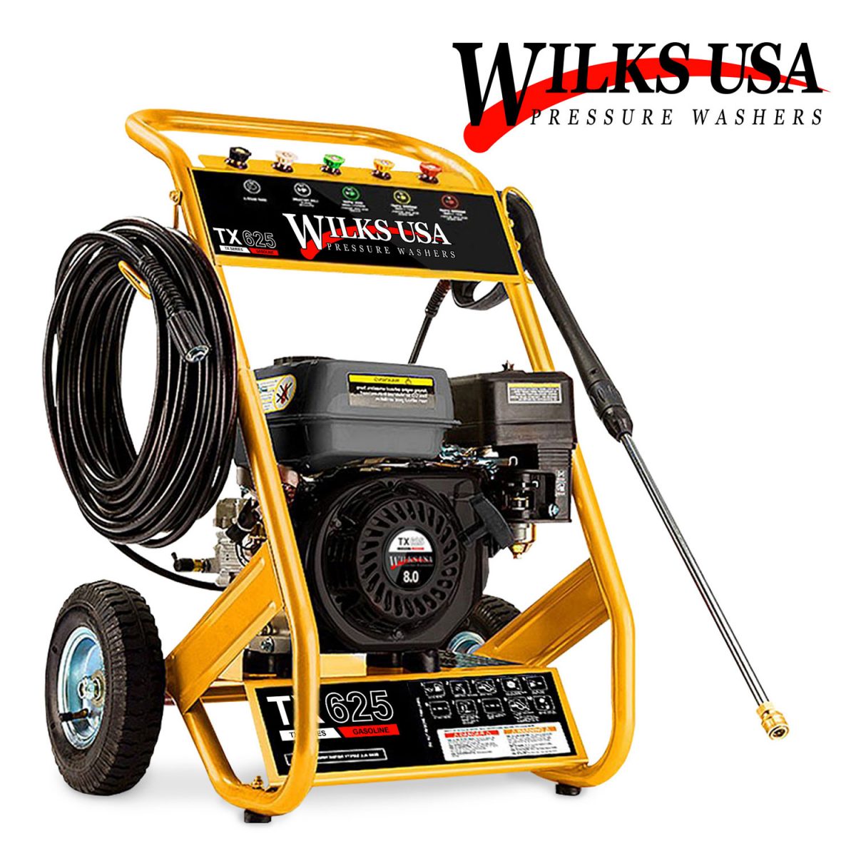 Wilks Genuine USA TX625 Petrol Pressure Washer - 7.0HP 3950psi 272Bar