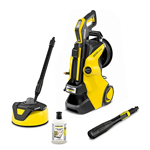 Kärcher K 5 Premium Smart Control Home high pressure washer: Innovative Bluetooth app linking - the solution for a wide range of cleaning tasks - incl. hose reel and Home-Kit