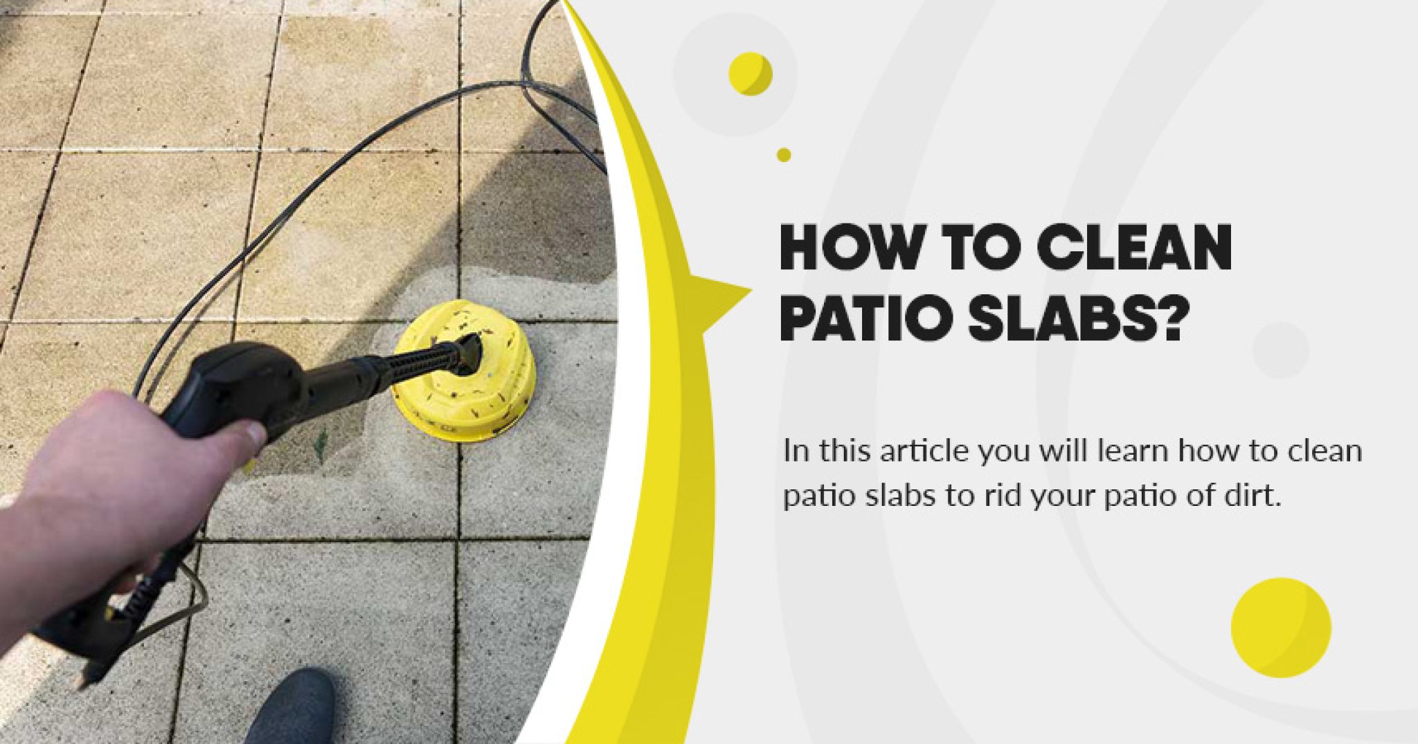 Cleaning patio slabs Pressure Washers in UK