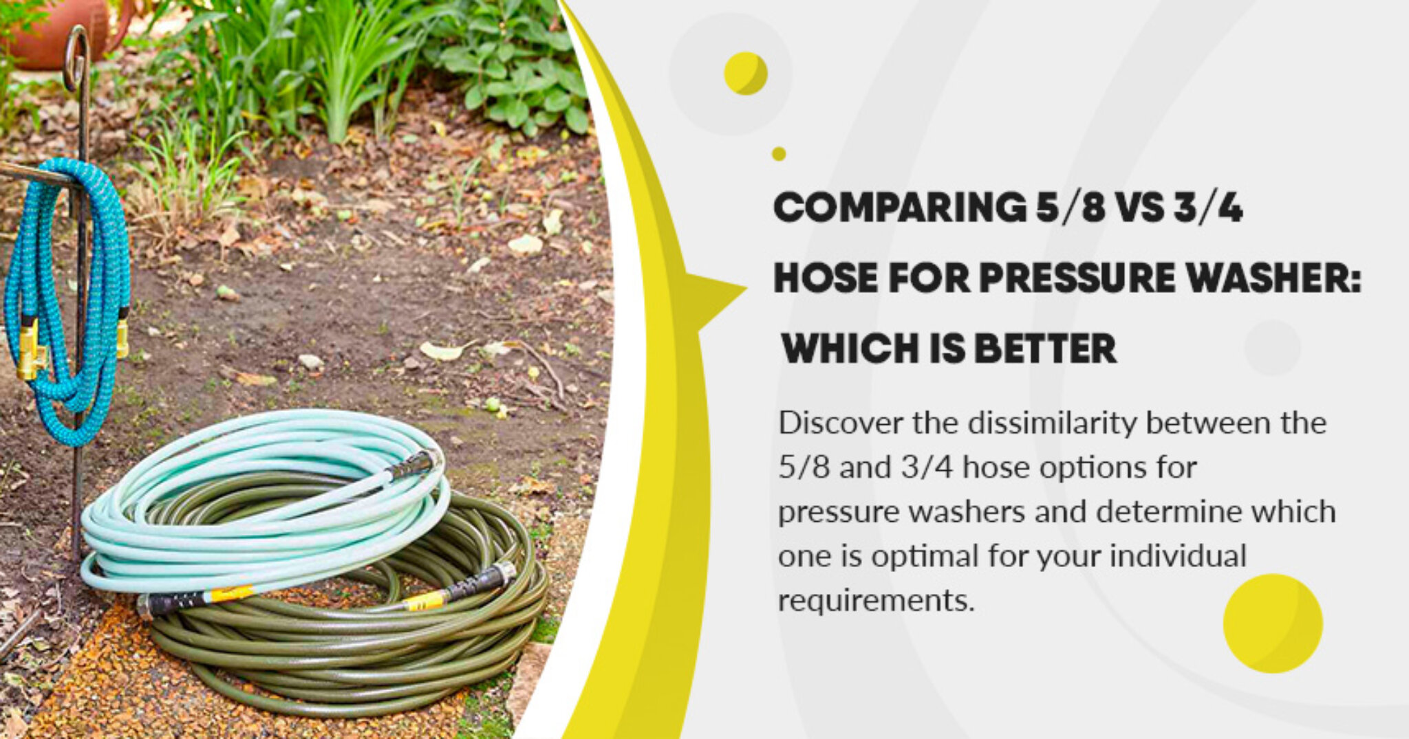 5 8 Vs 3 4 Hose For Pressure Washer