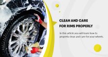 Clean and care for rims properly
