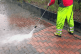 Cleaning pavement slabs with or without a pressure washer