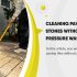Powerfully clean paving stones with a high-pressure cleaner