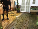 Cleaning and maintaining a wooden terrace