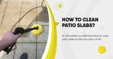 Cleaning patio slabs